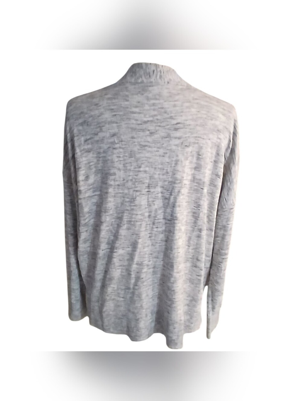 CAbi Snap Button Marble Gray Knit Cardigan Size M Slouchy Style - Picture 3 of 10